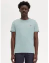 Camiseta con el ribete con dos franjas