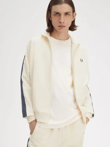 Chaqueta de chándal con cinta deportiva en contraste