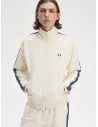 Chaqueta de chándal con cinta deportiva en contraste