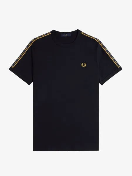 Camiseta Ringer con cinta deportiva en contraste 2