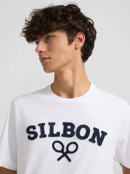 Camiseta silbon raqueta media