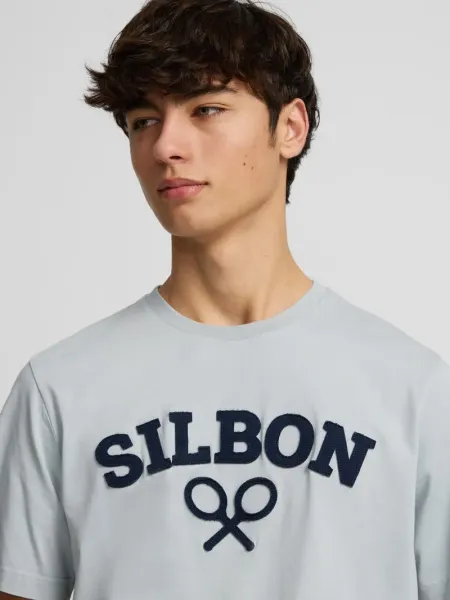 Camiseta silbon raqueta media