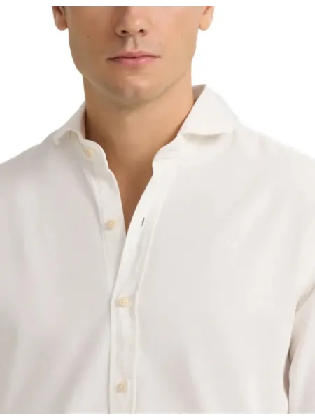 Camisa Silbon sport lisa micropiqué blanca