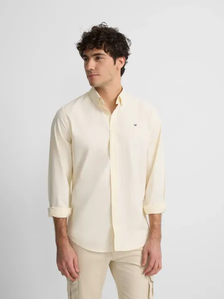 Camisa sport oxford amarilla 2