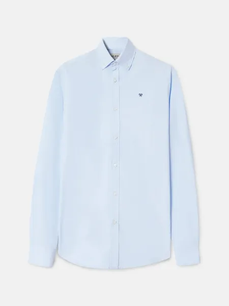 Camisa sport oxford celeste