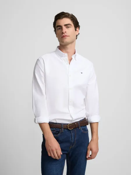 Camisa sport oxford blanca