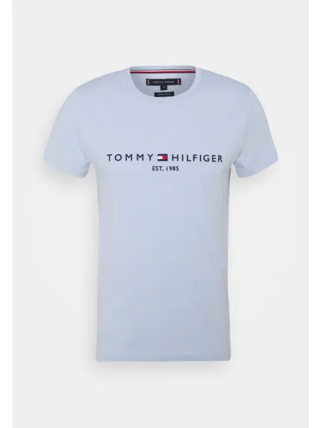 Camiseta slim con logo bordado