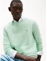 Jersey de punto gofrado con cuello redondo