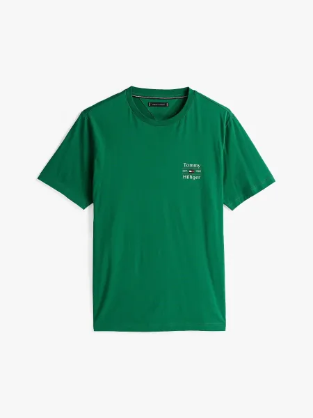 Camiseta de cuello redondo con logo
