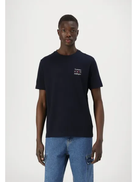 Camiseta de cuello redondo con logo