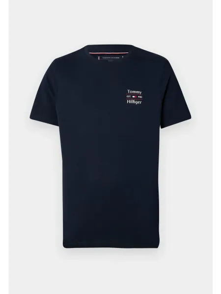 Camiseta de cuello redondo con logo