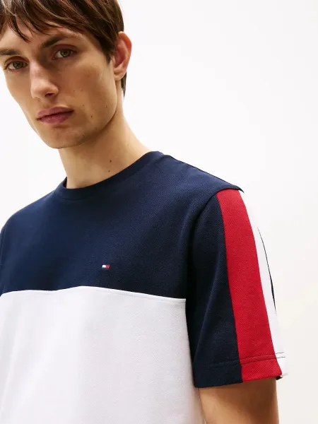 Camiseta color block Global Stripe