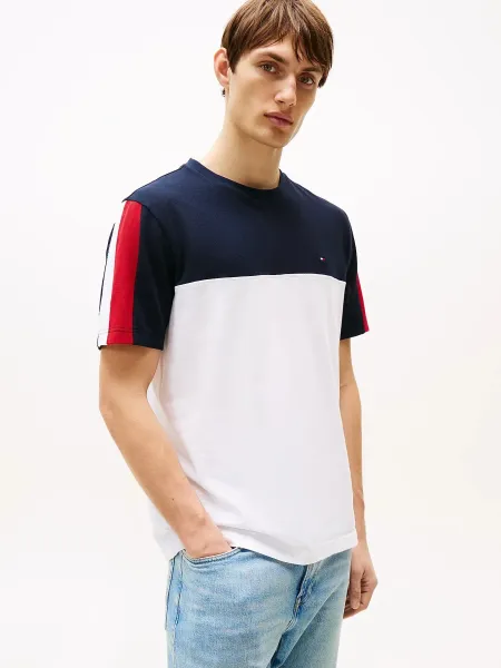 Camiseta color block Global Stripe