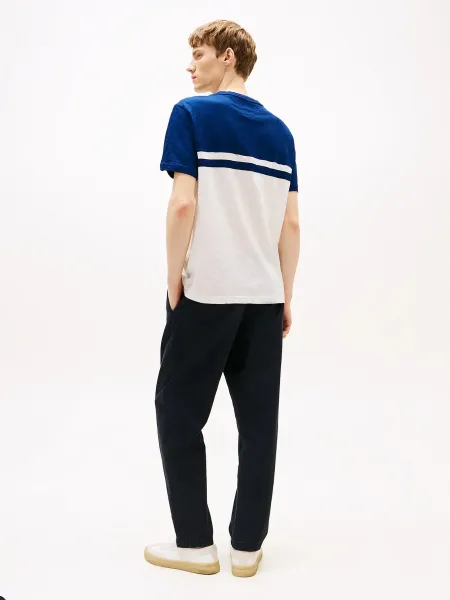 Camiseta color block con monotipo Hilfiger 2