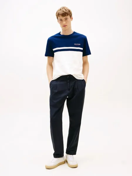 Camiseta color block con monotipo Hilfiger