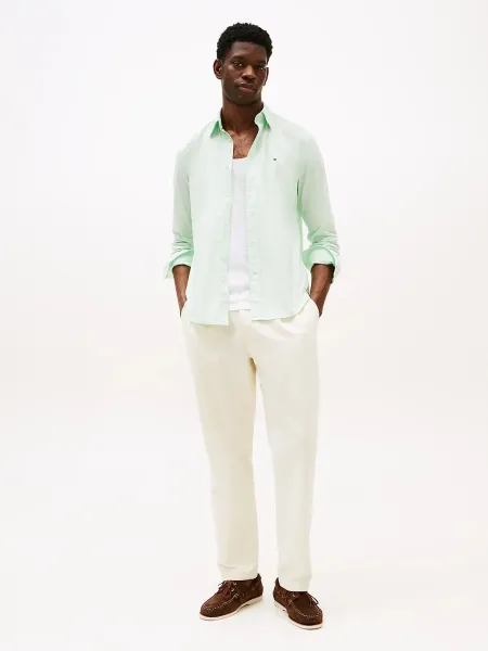Camisa TH Flex de popelín con corte regular