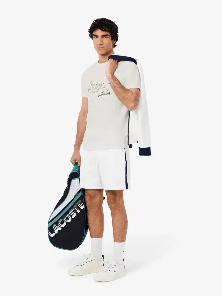 Camiseta de tenis clásica con estampado René Lacoste